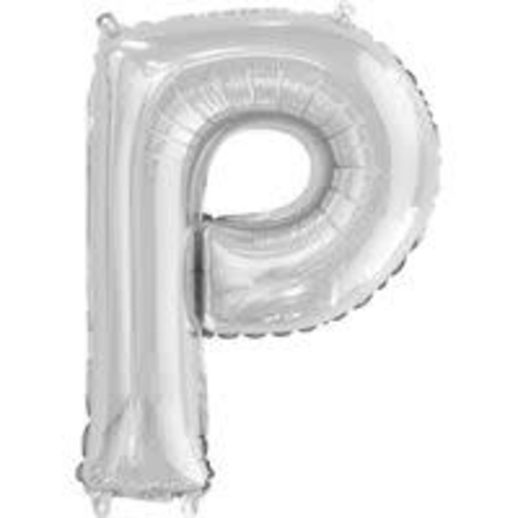 unique 14" Silver 'P' Air-Filled Mylar Balloon - 1ct.