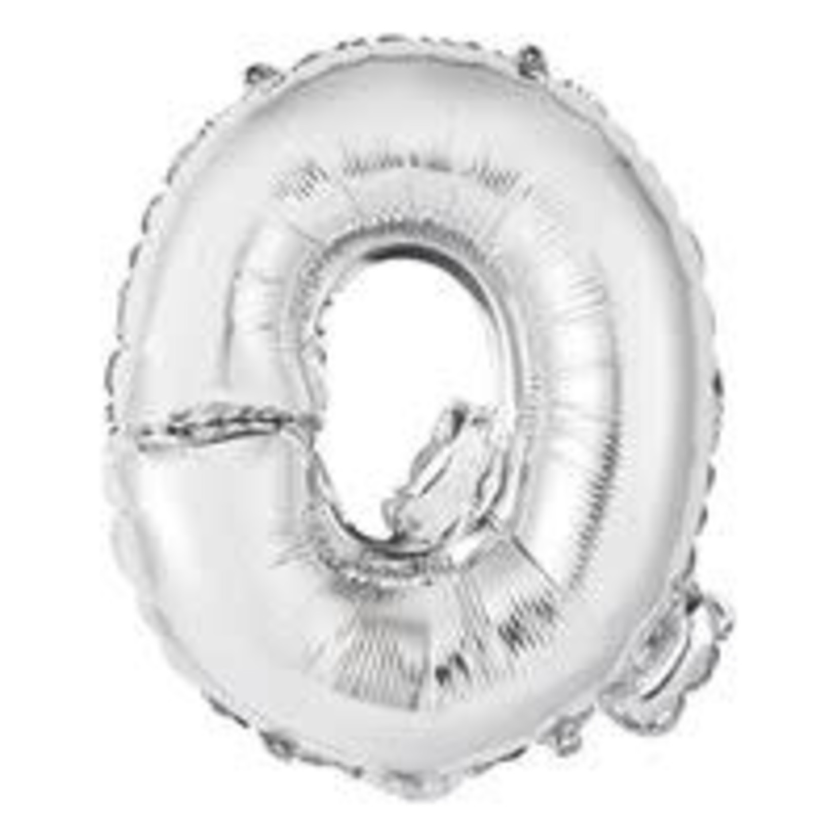 unique 14" Silver 'Q' Air-Filled Mylar Balloon - 1ct.