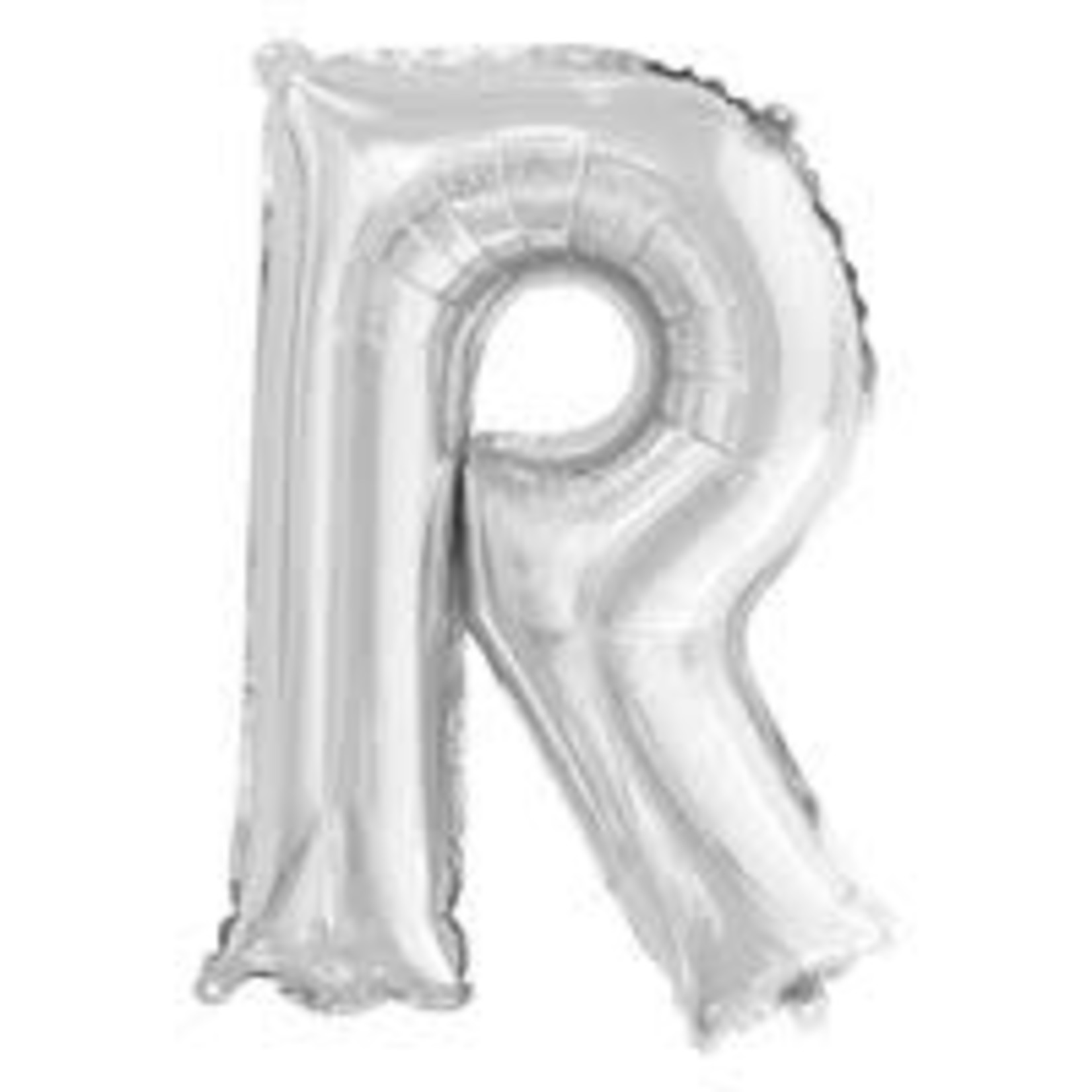 unique 14" Silver 'R' Air-Filled Mylar Balloon - 1ct.