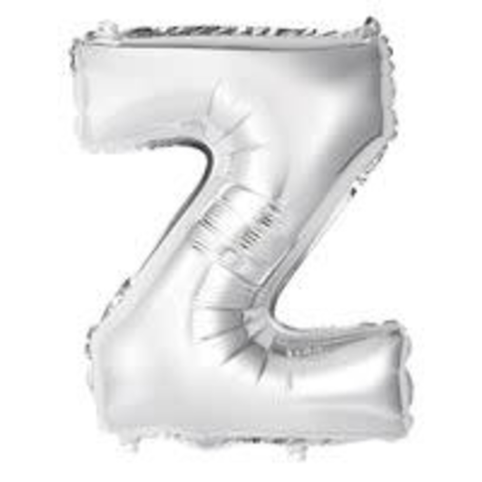 unique 14" Silver 'Z' Air-Filled Mylar Balloon - 1ct.