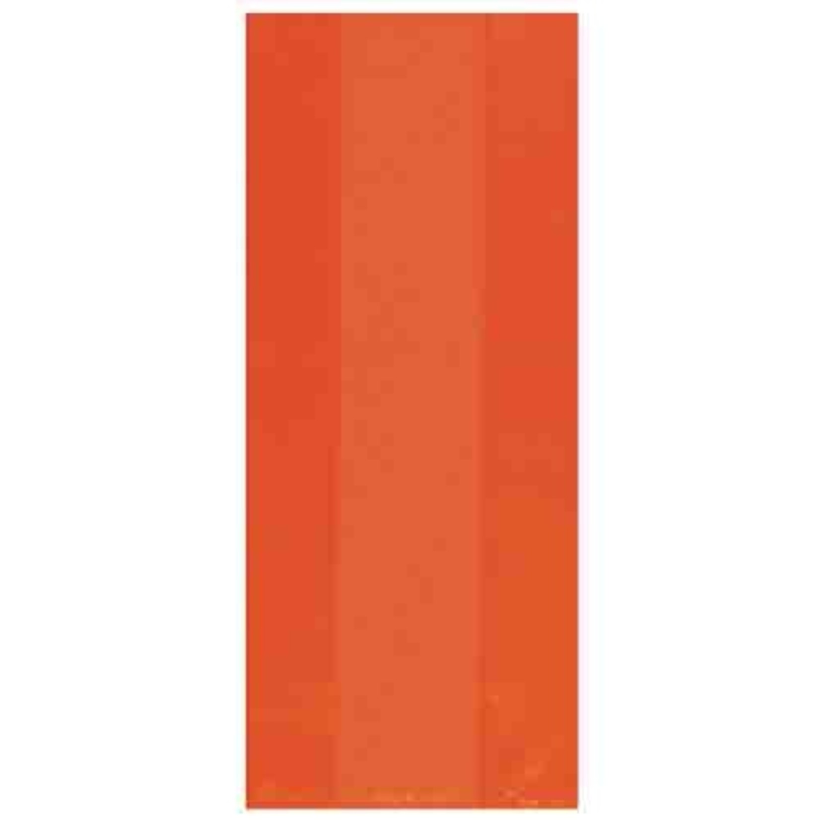 Amscan Small Orange Cellophane Treat Bags w/ Ties - 25ct.