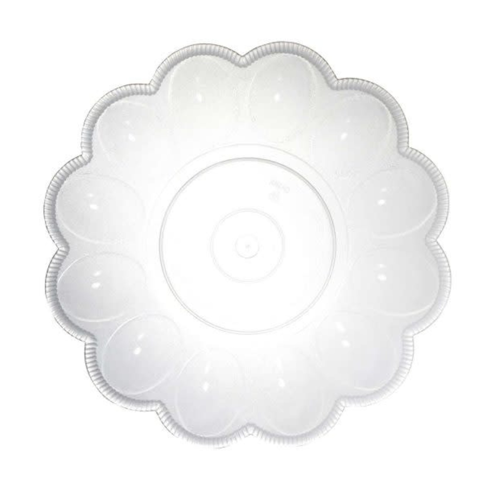 Party Essentials 9.5" Clear Deviled Egg Serving Dish - 1ct. (Holds 12)