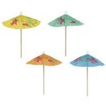 unique 4" Parasol Umbrella Party Picks - 10ct.
