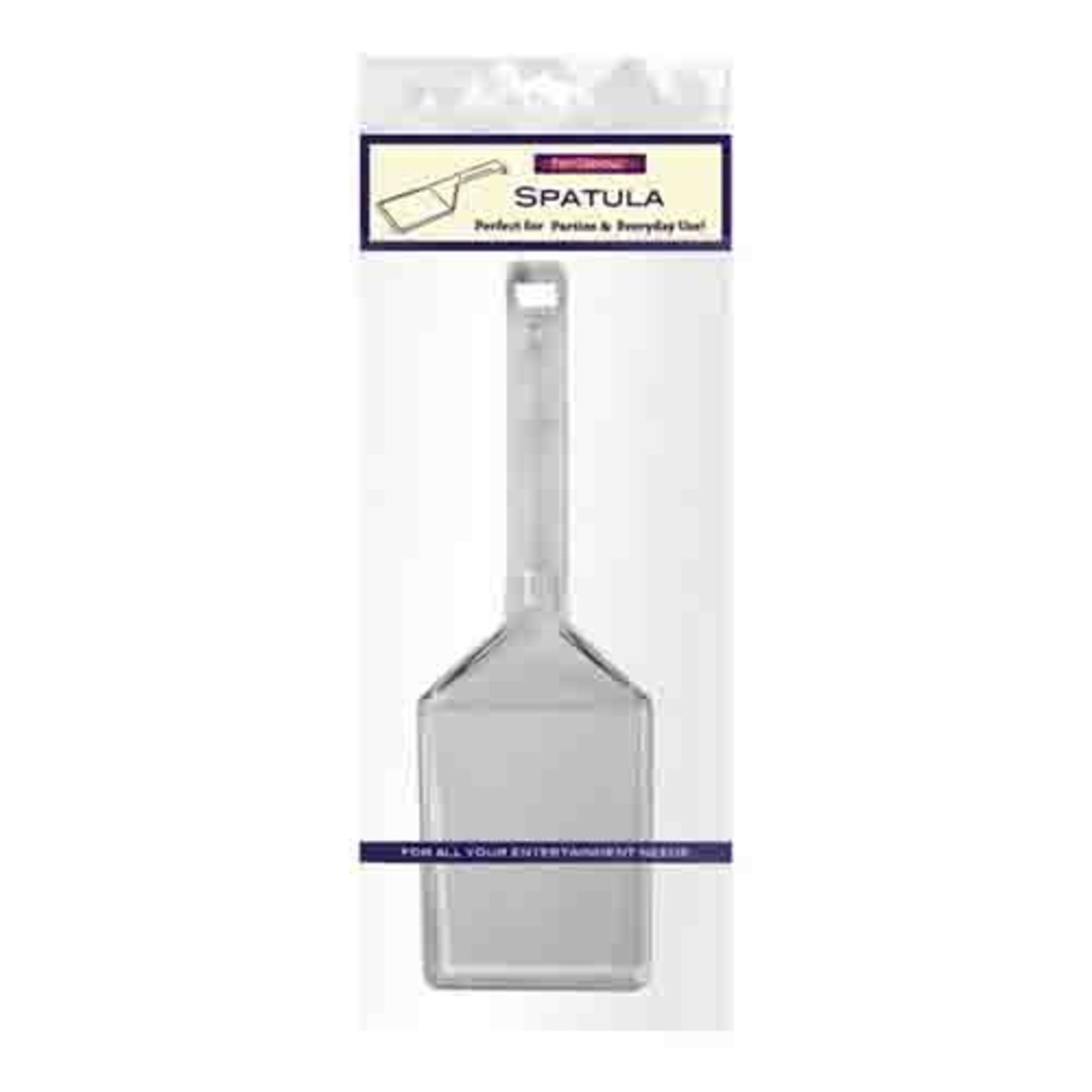 Party Essentials 10" Clear Plastic Spatula - 1ct.