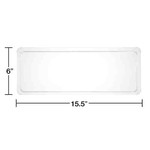 Creative Converting Clear Rectangle Plastic Tray - 1ct. (6" x 15.5")