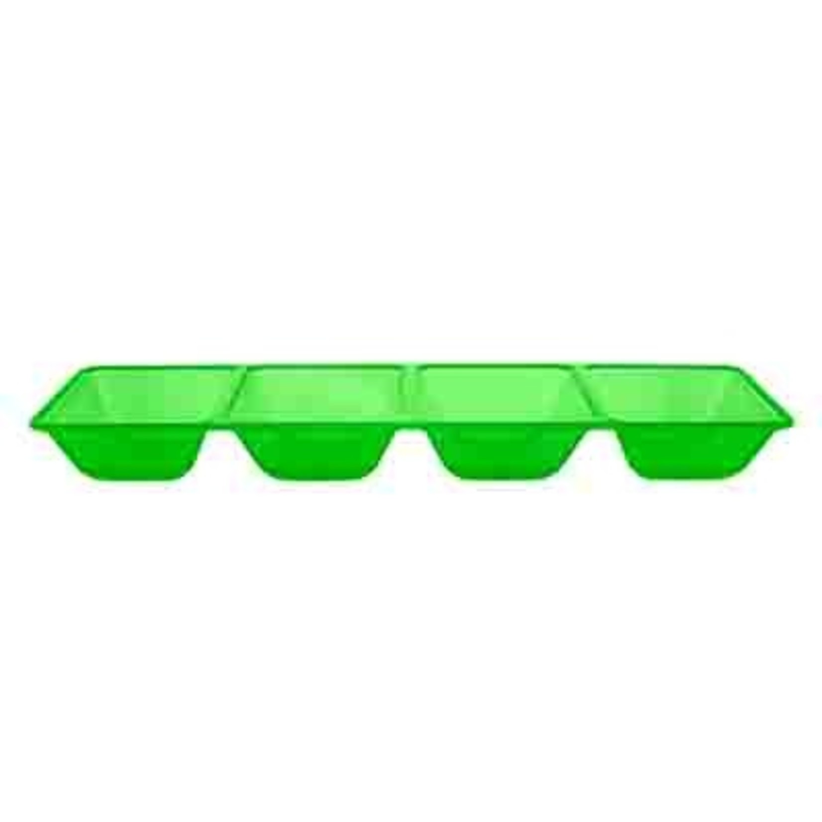 northwest Neon Green 4 Compartment Tray - 1ct.