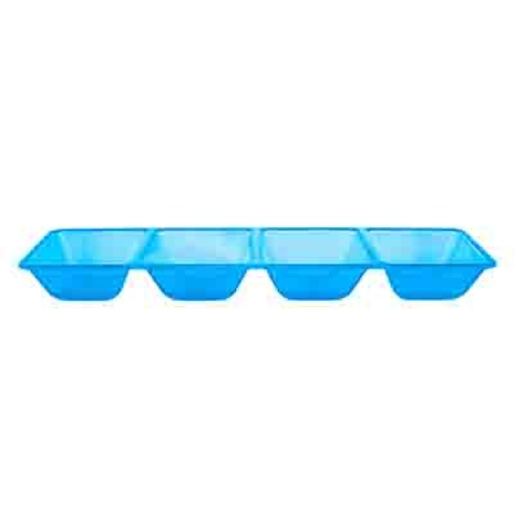 northwest Neon Blue 4 Compartment Serving Tray - 1ct.
