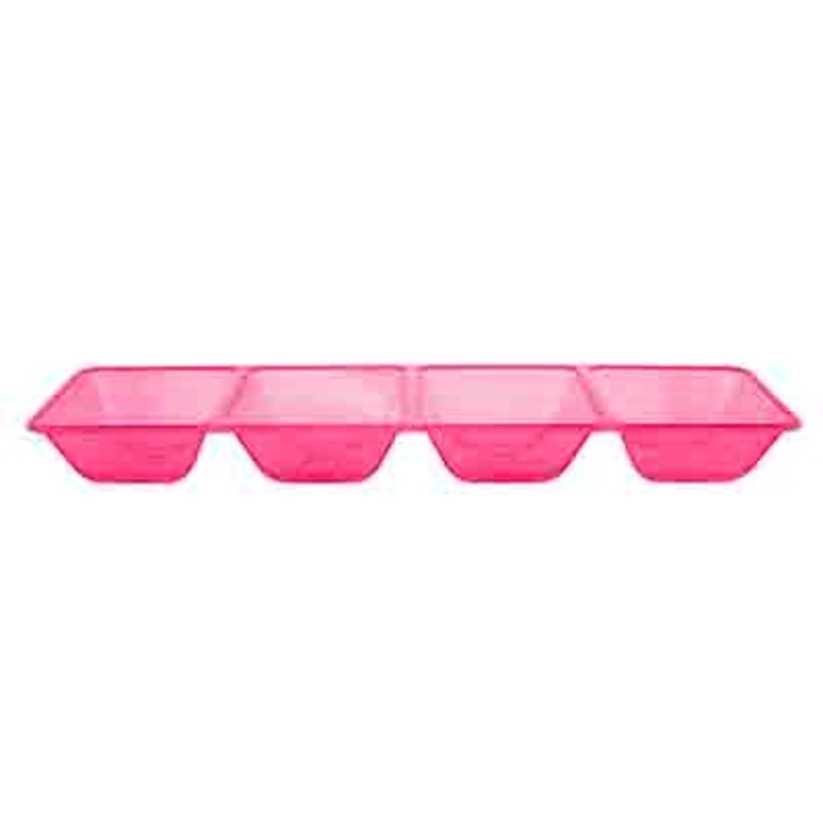 northwest Neon Pink 4 Compartment Serving Tray - 1ct.