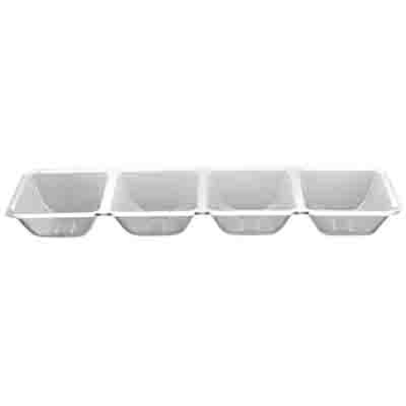 Party Essentials Clear 4 Compartment Serving Tray - 1ct.