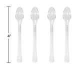 Creative Converting 4" Clear Mini Spoons - 24ct.