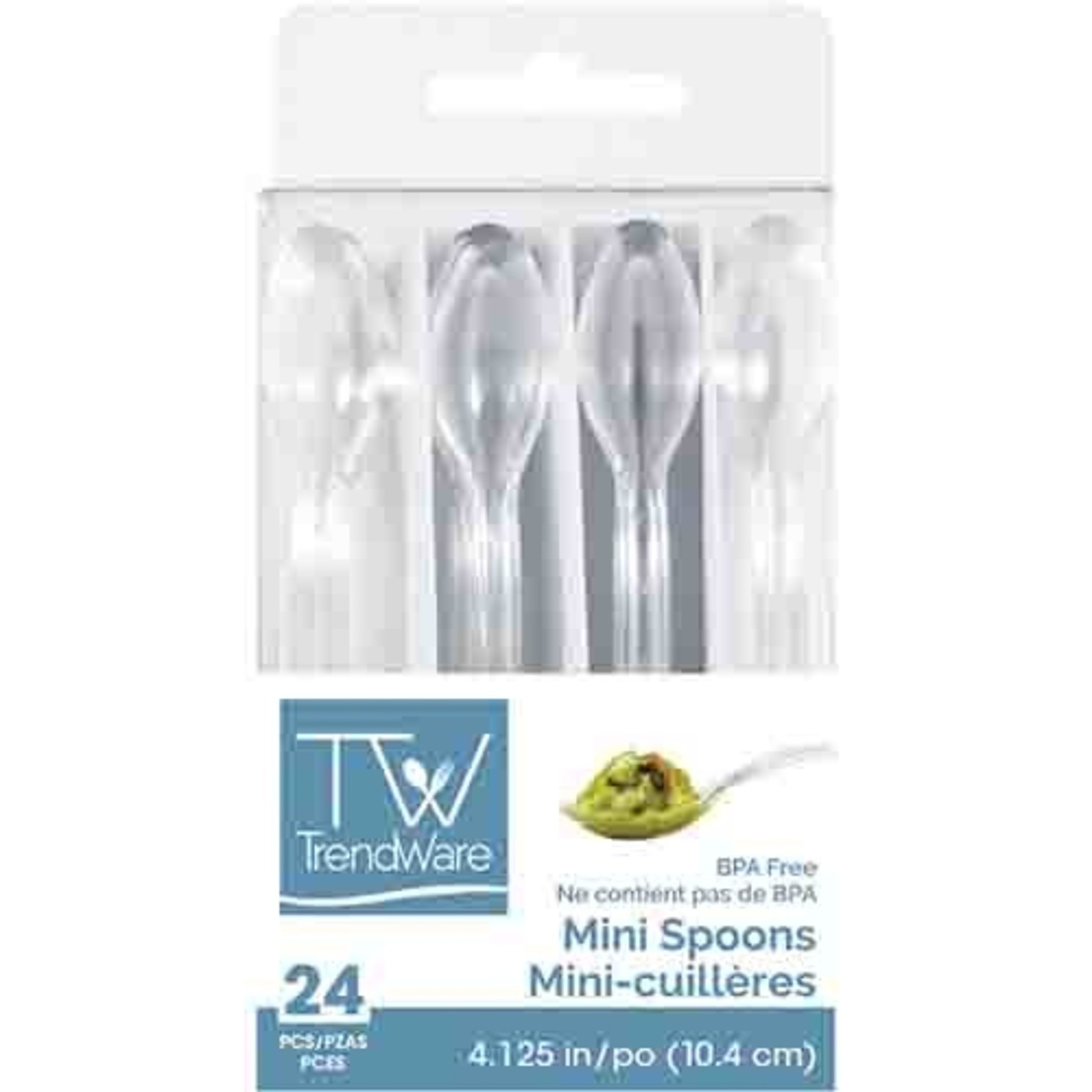 Creative Converting 4" Clear Mini Spoons - 24ct.