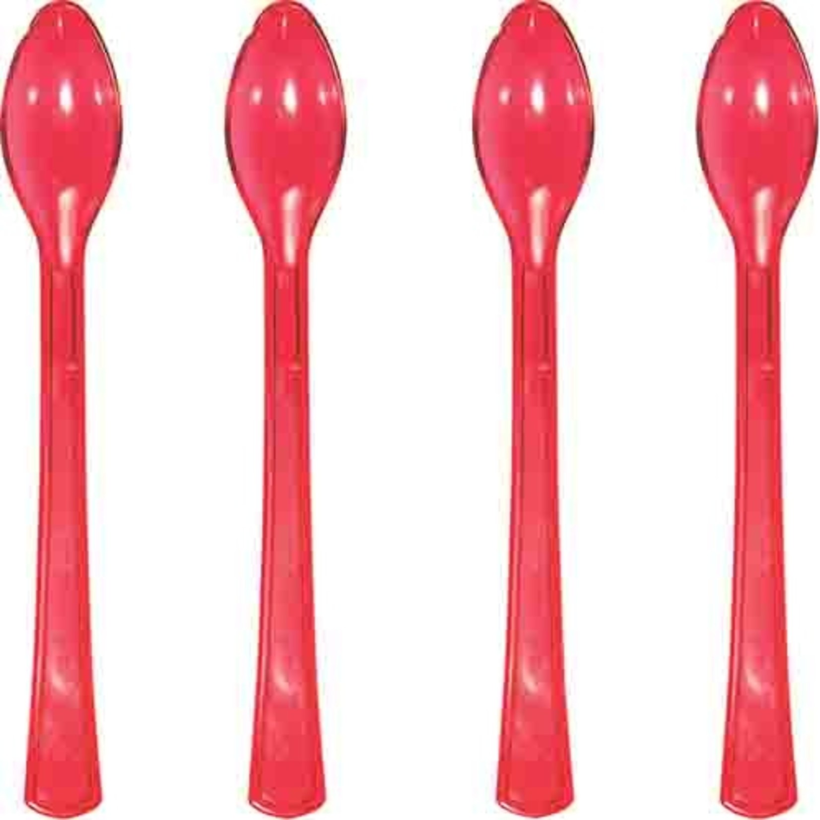 Creative Converting 4" Red Mini Spoons - 24ct.