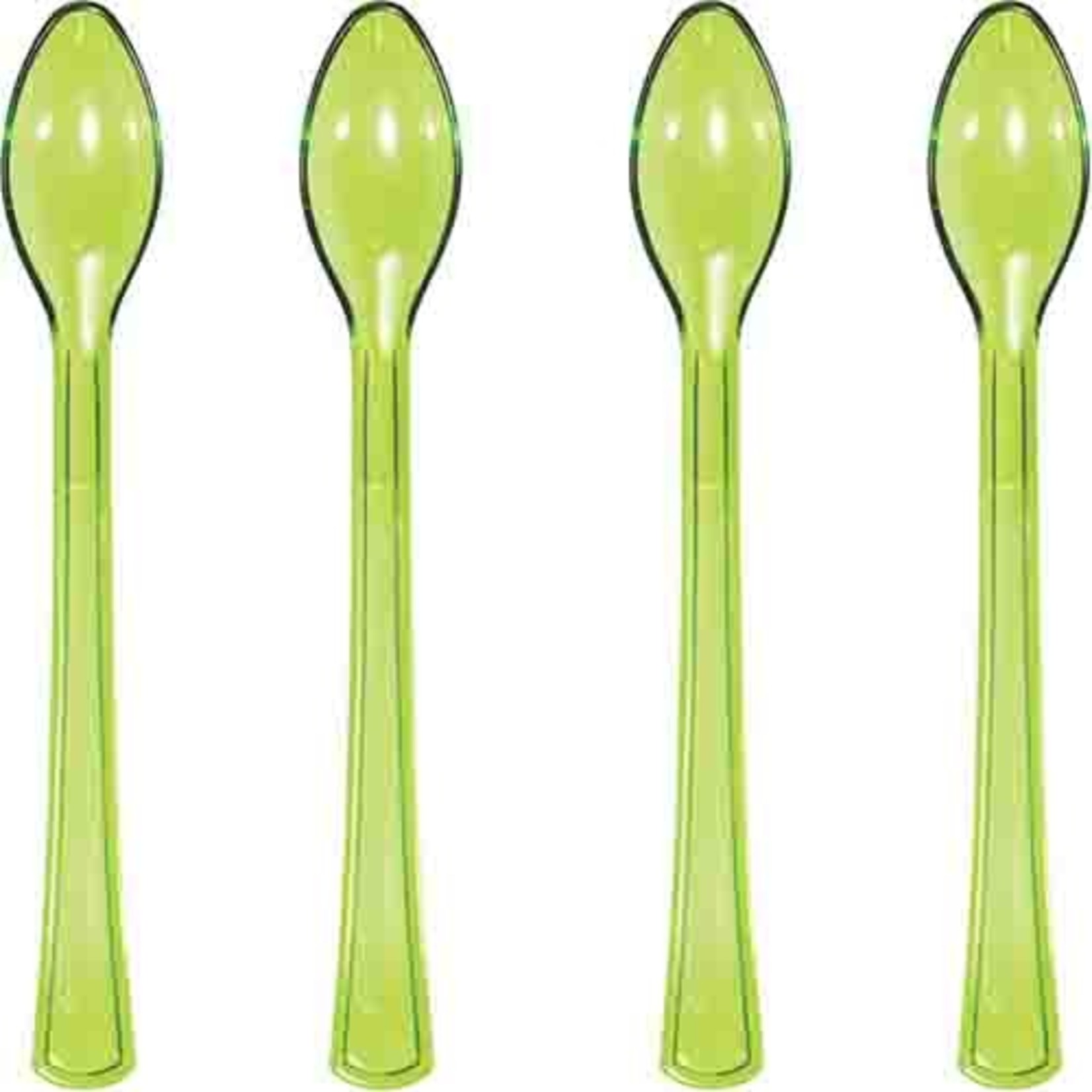 Creative Converting 4" Green Mini Spoons - 24ct.