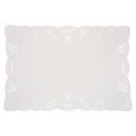 unique White Rectangle Doilies - 8ct. (10" x 14")