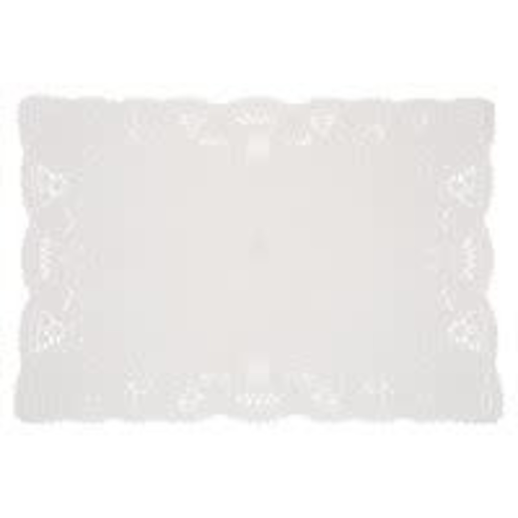 unique White Rectangle Doilies - 8ct. (10" x 14")