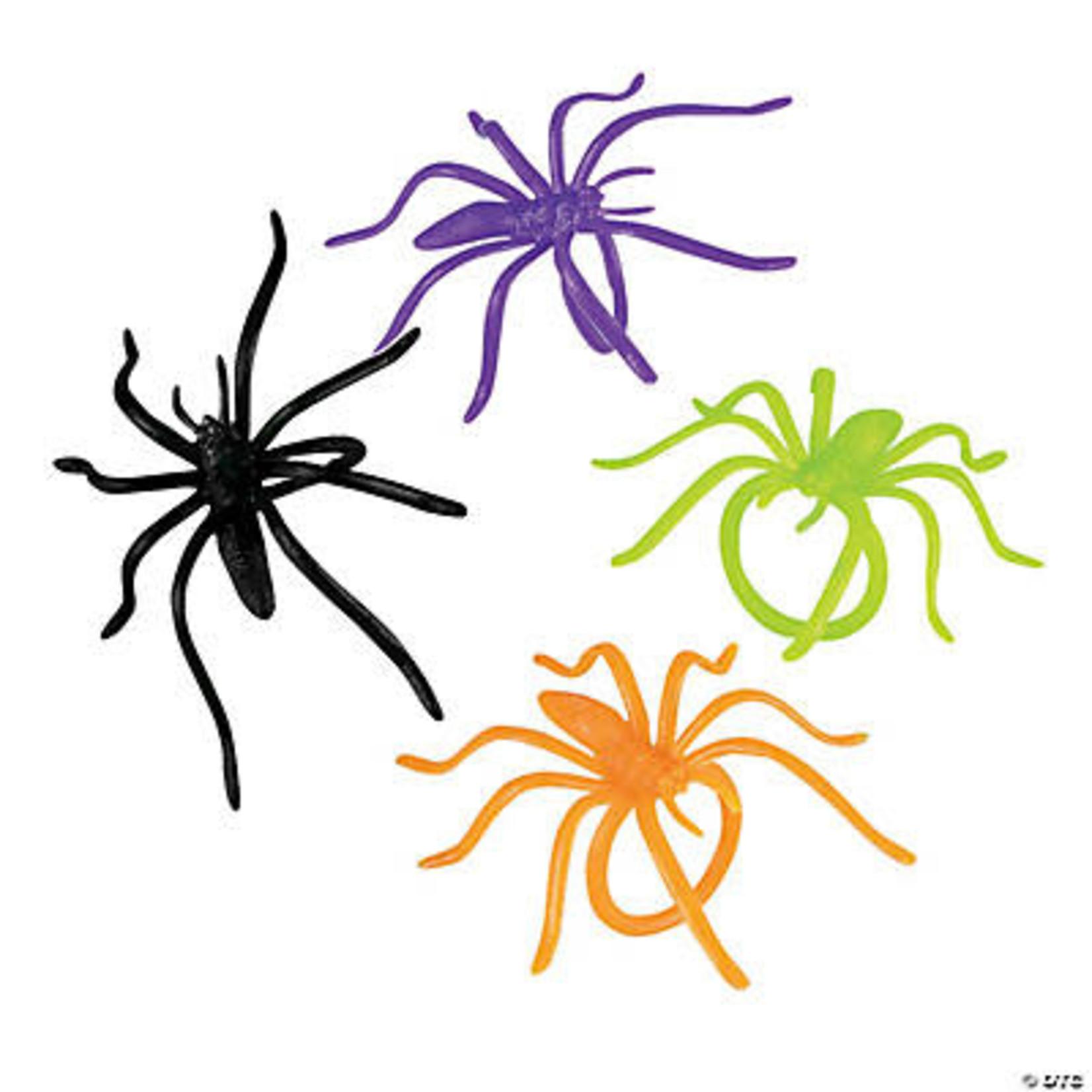 Fun Express Neon Halloween Spider Ring Favors - 36ct.
