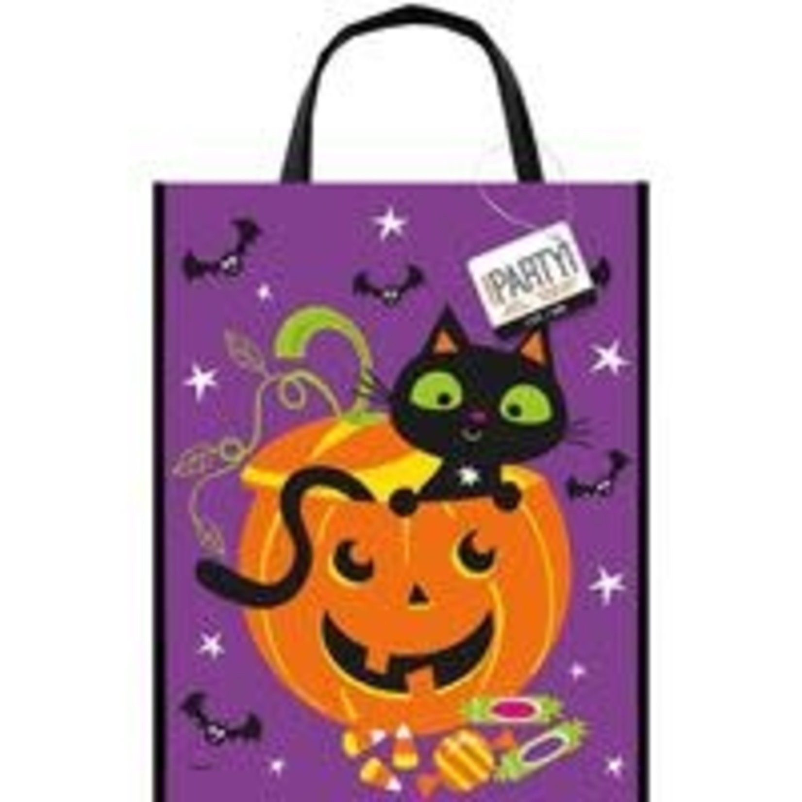unique Black Cat in Pumpkin Treat Tote Bag - 1ct. (12" x 15")