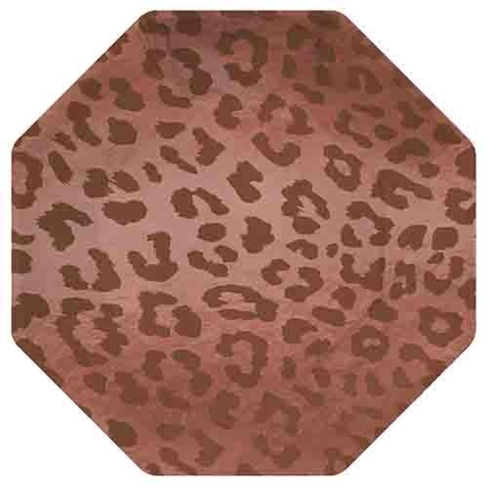 Amscan 10" Rose Gold Leopard Plates - 20ct.