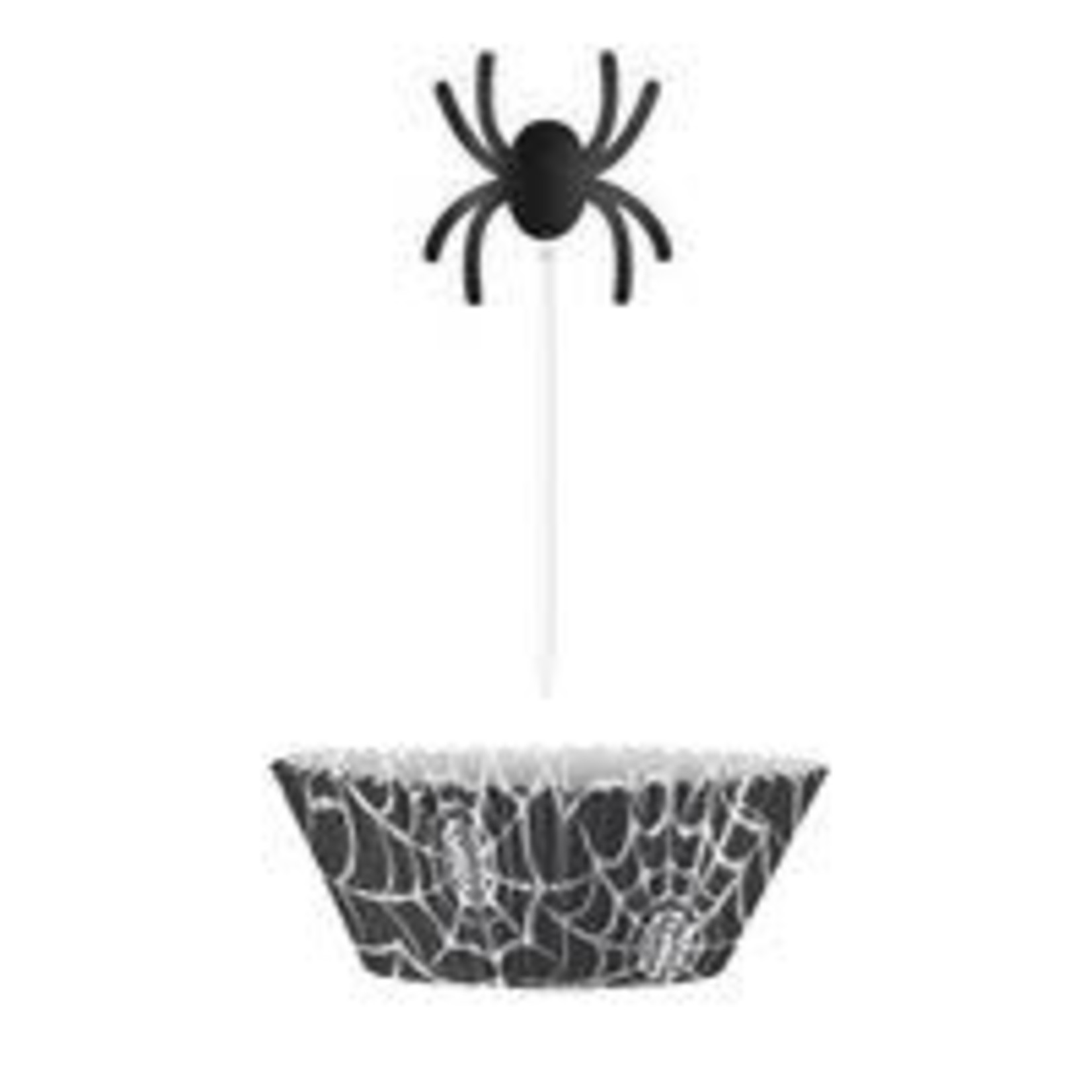 unique Black Spider Web Cupcake Kits - 24ct.