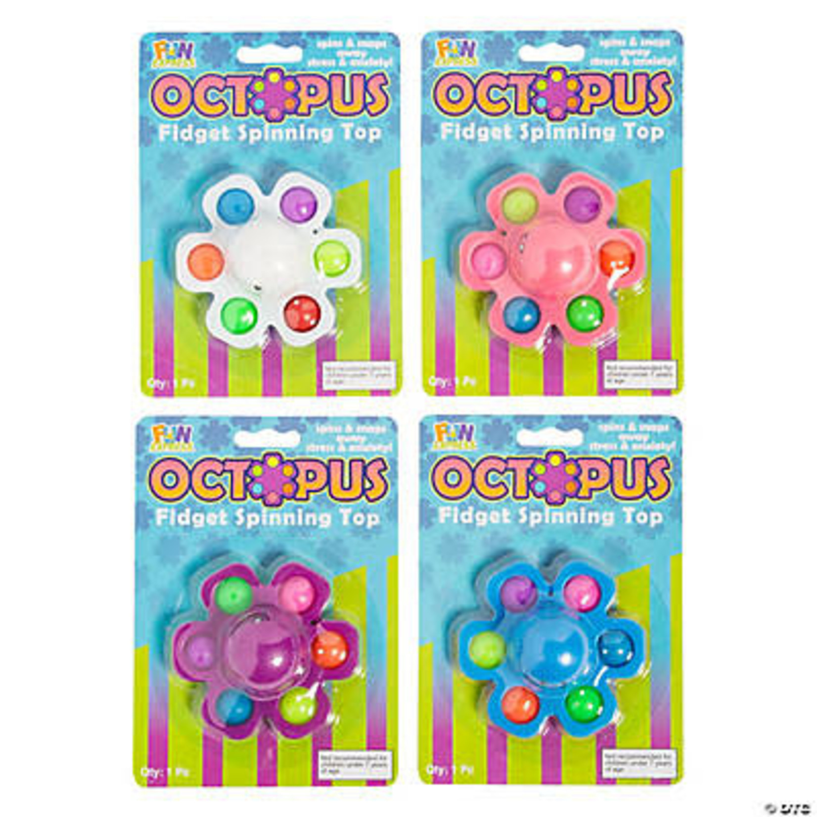 Fun Express Octopus Fidget Spinner - 1ct.