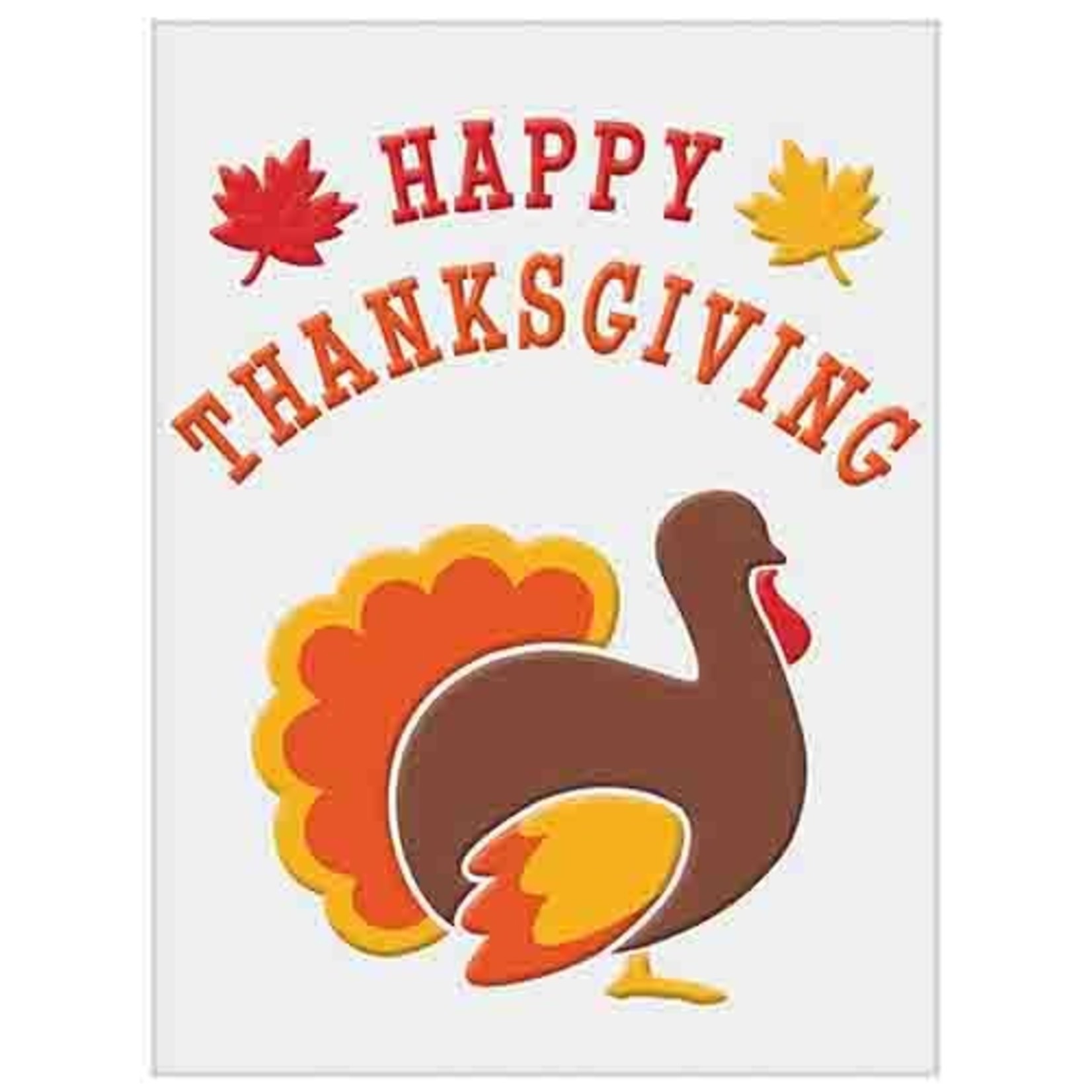 Amscan Happy Thanksgiving Turkey Gel Clings