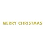 unique Glittering Gold Merry Christmas Banner - 9ft.
