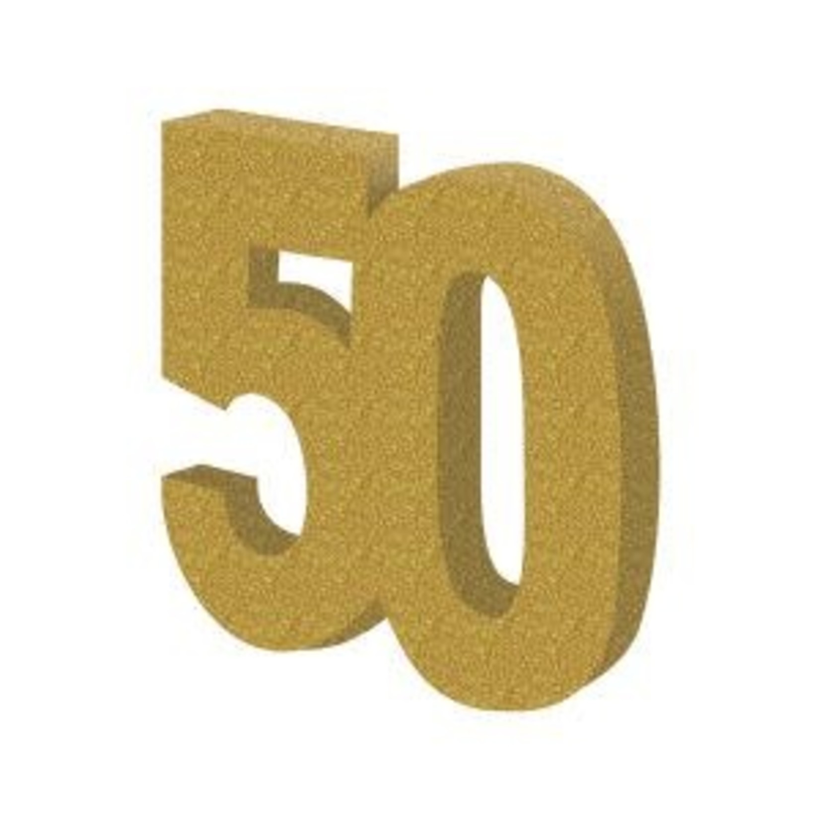 Beistle 3-D Gold Glittered '50' Centerpiece - 1ct.