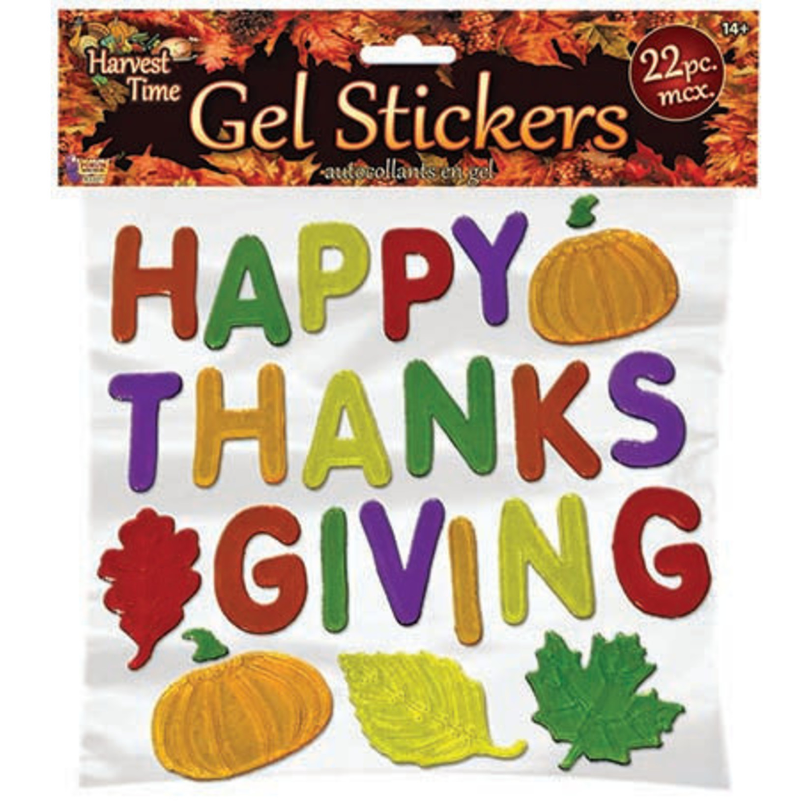 Rubies Thanksgiving Gel Stickers