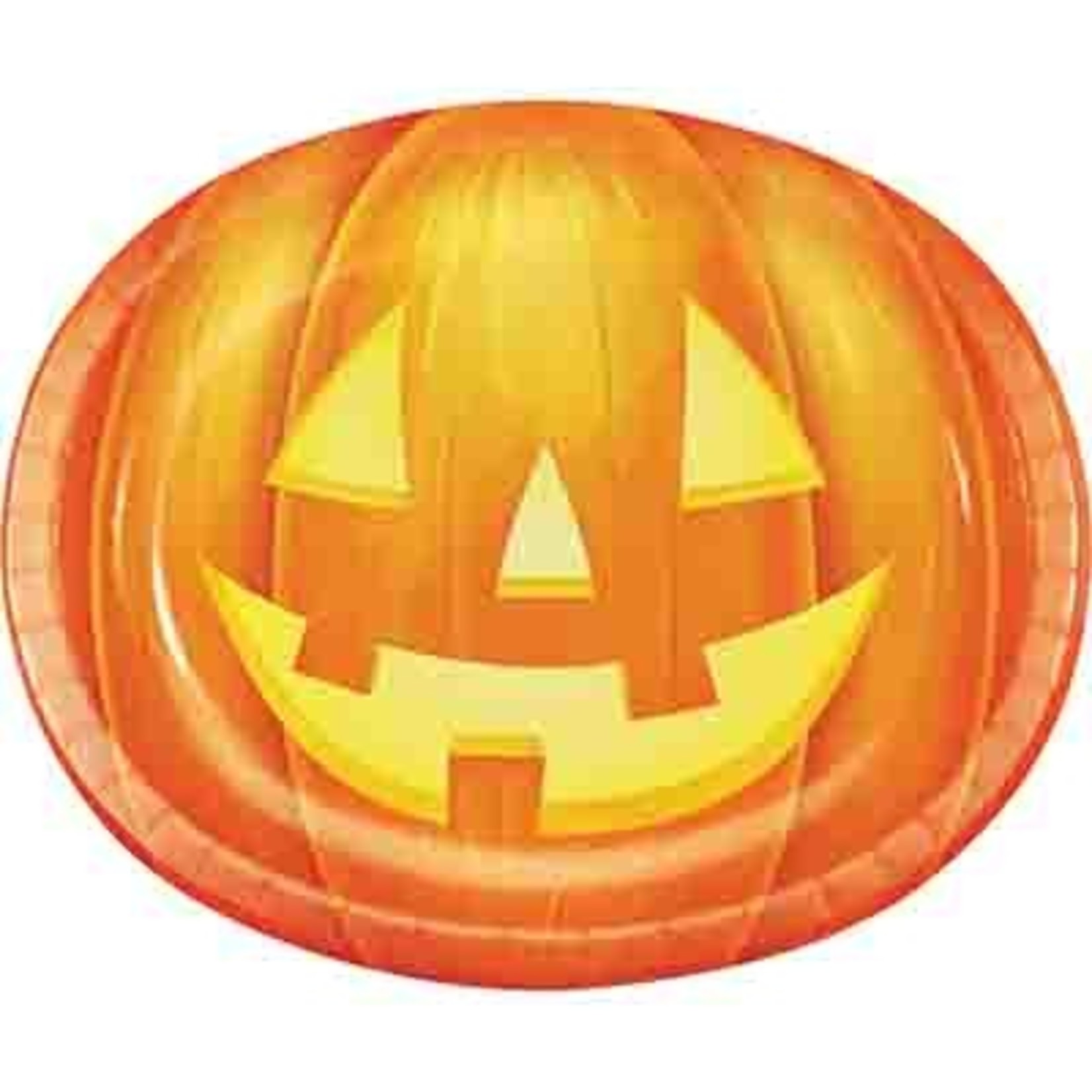 Creative Converting 12" x 10" Pumpkin Party Oval Plates - 8ct.