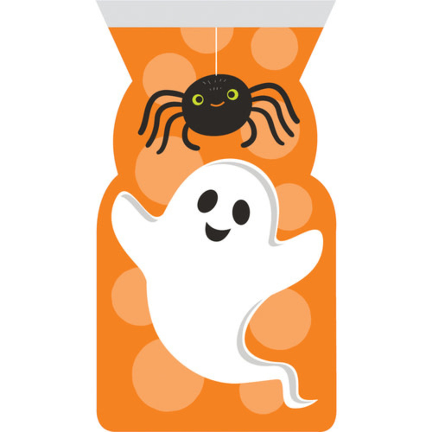 Creative Converting 9" Spider & Ghost Shaped Zipper Treat Bags - 12ct.