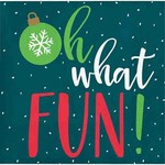 Creative Converting 'Oh What Fun' Holiday Cheer Beverage Napkins - 16ct.