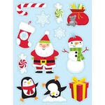 Creative Converting Christmas Character Stickers - 4 Sheets