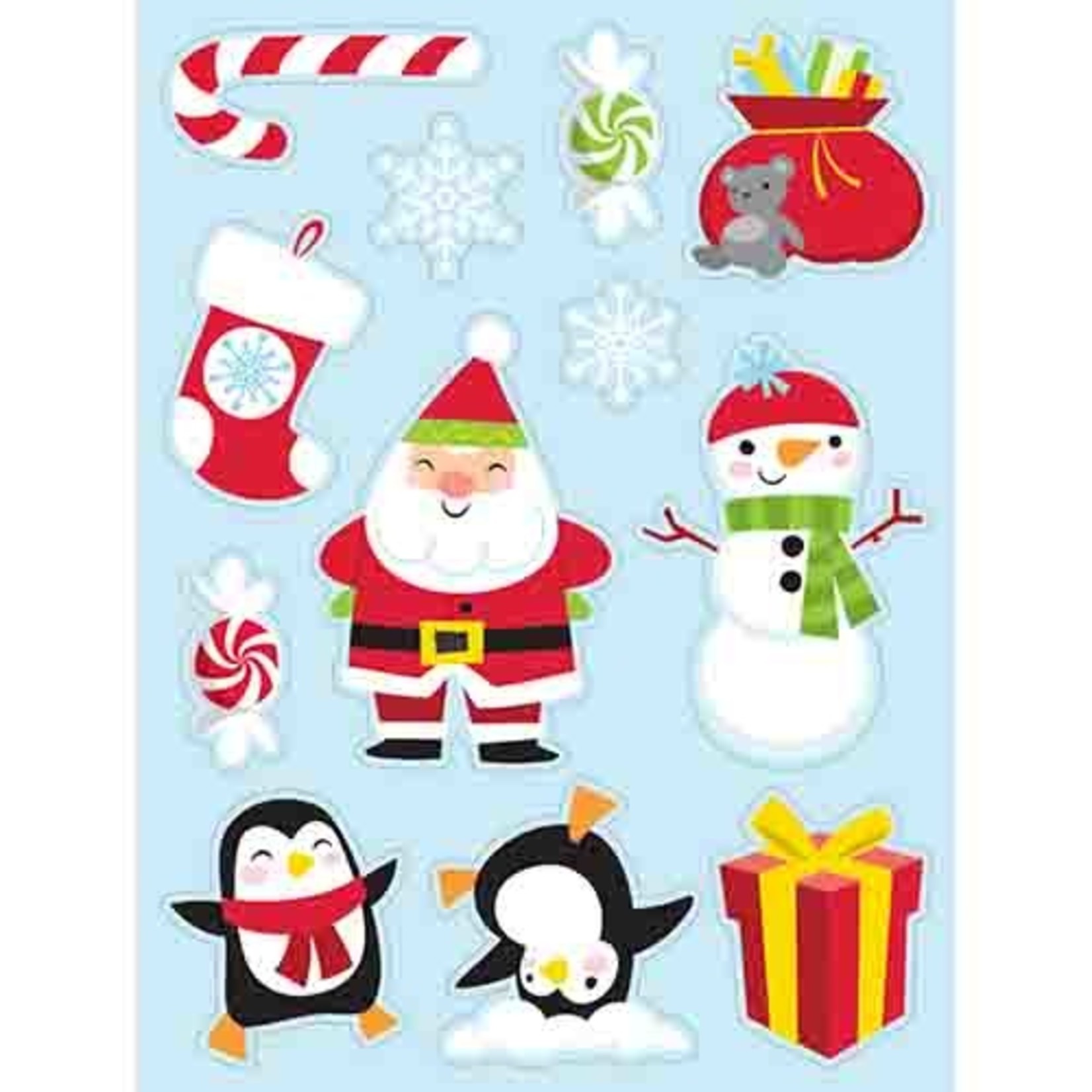 Creative Converting Christmas Character Stickers - 4 Sheets