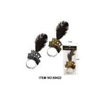 everbright Happy New Year Headband w/ Feather ( Gold & Silver ) - 1ct.