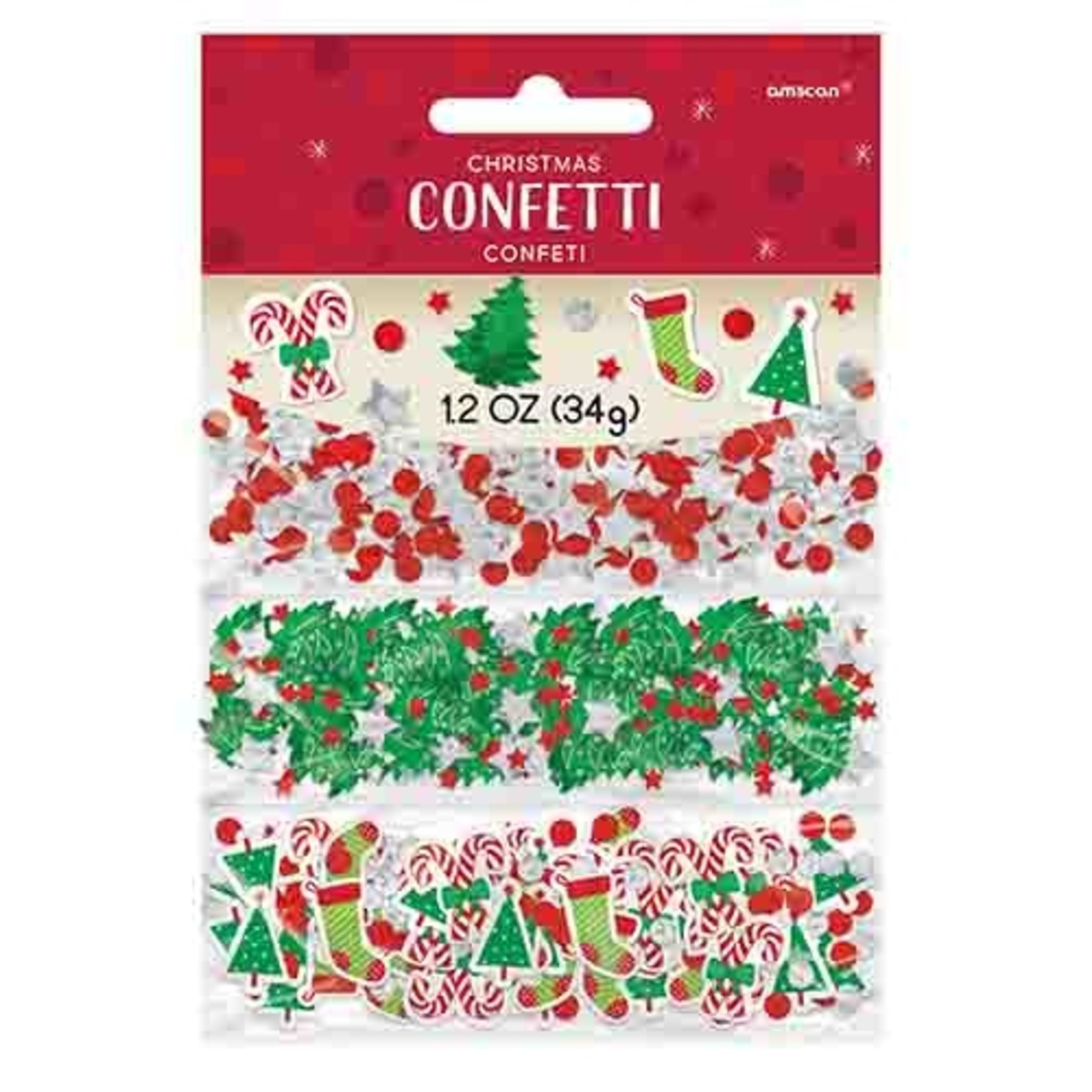 Amscan Christmas Value Confetti - 3 Types