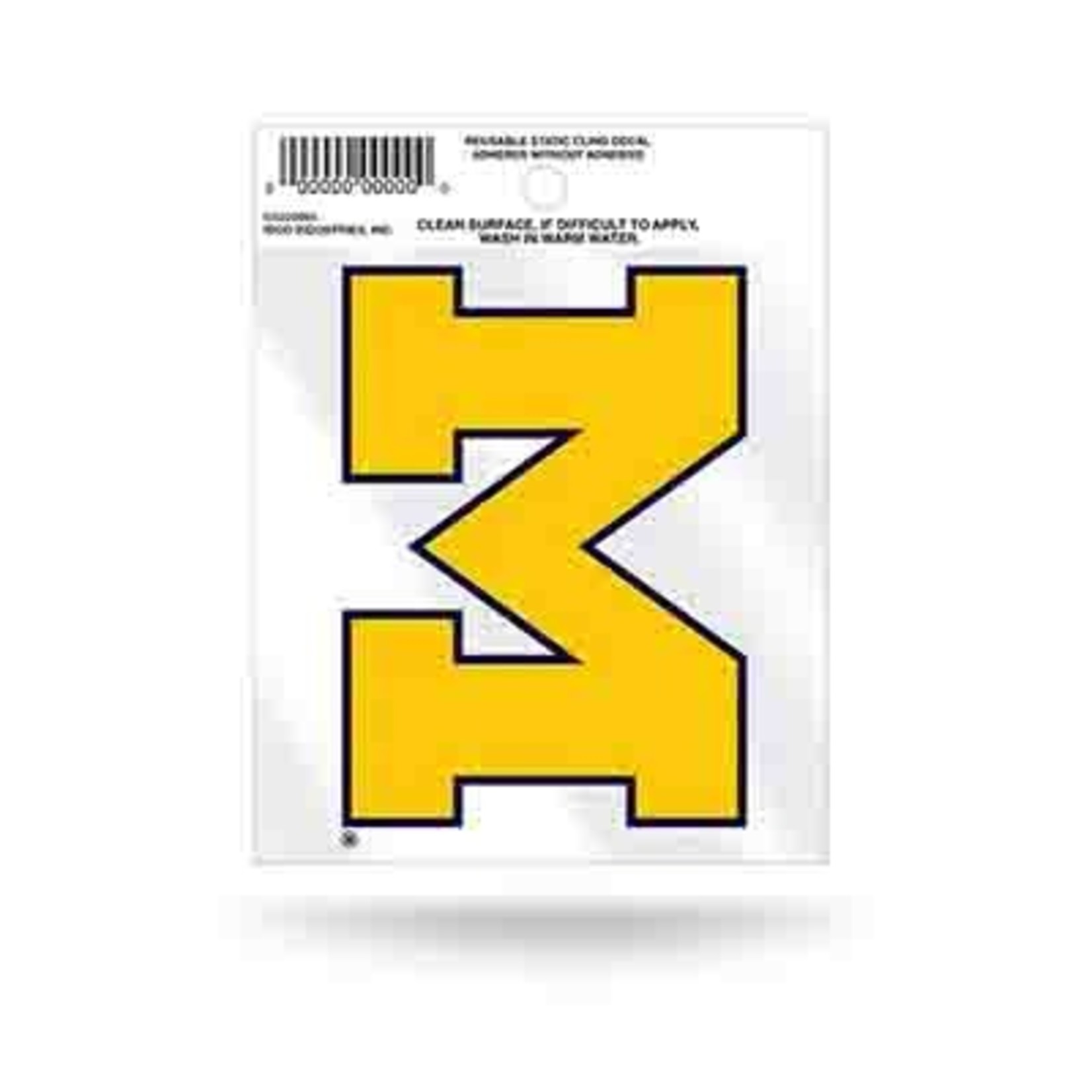 Rico Industries University of Michigan Static Cling Decal - 1ct.