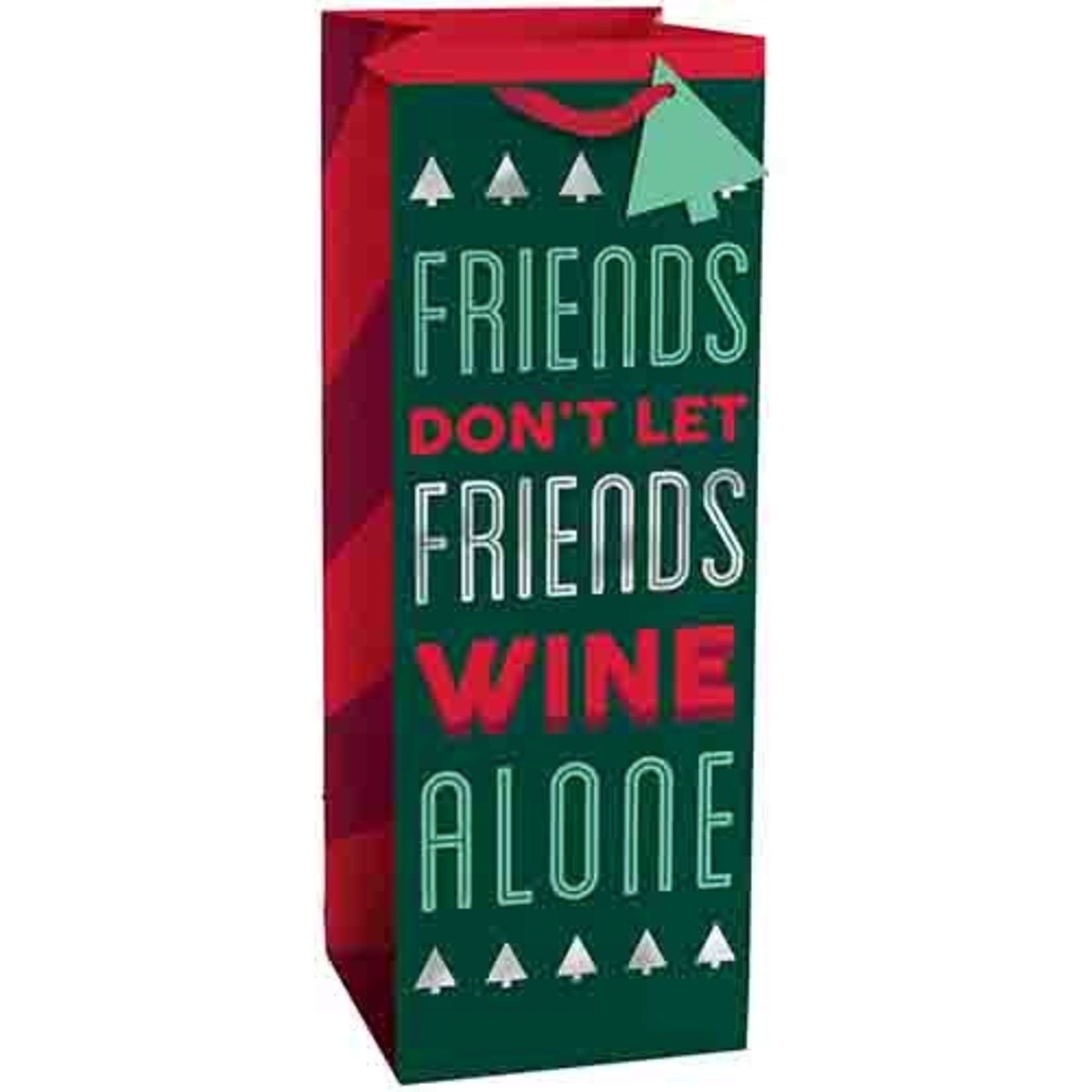 Amscan Friends Don't Let Friends Wine Bag - 1ct.