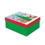 unique Colorful Santa Medium Gift Box - 6" x 8"