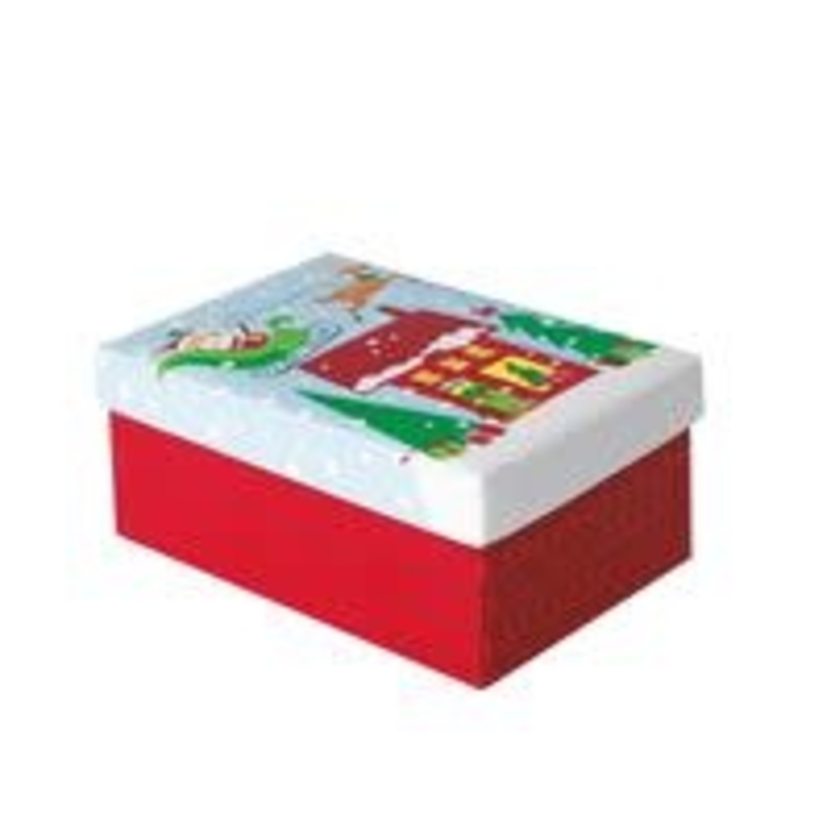 unique Colorful Santa Small Christmas Giftbox - 6" x 3"