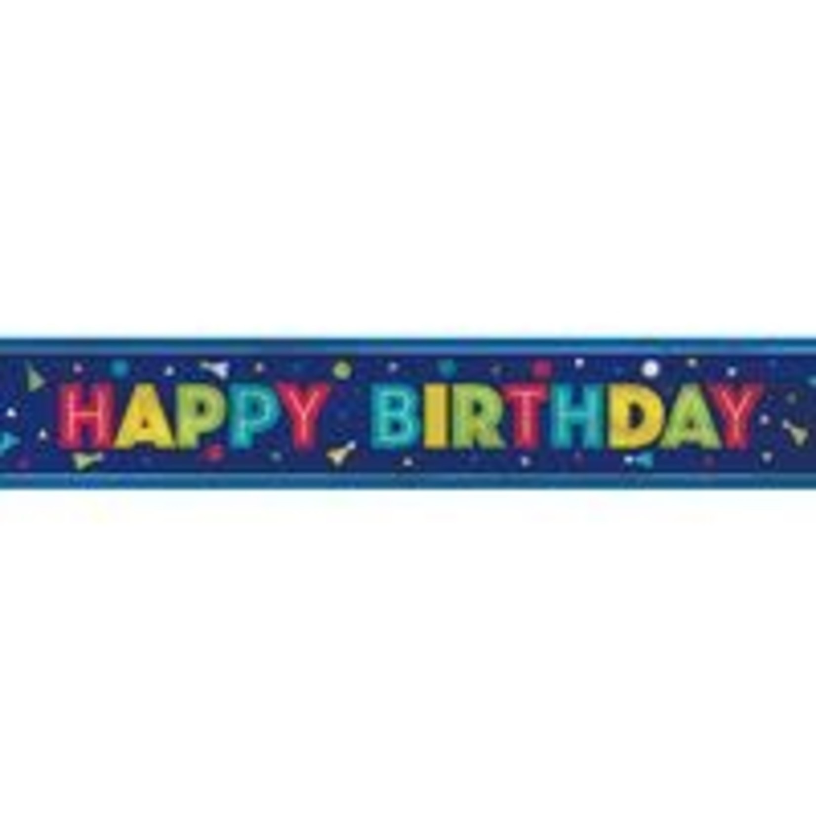 unique Peppy Birthday Foil Banner - 12'