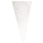 unique Clear Cone Shaped Large Cellophane Bags w/ Ties - 25ct.