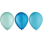 Amscan 5" Aqua Blue Latex Balloons Assortment - 25ct.