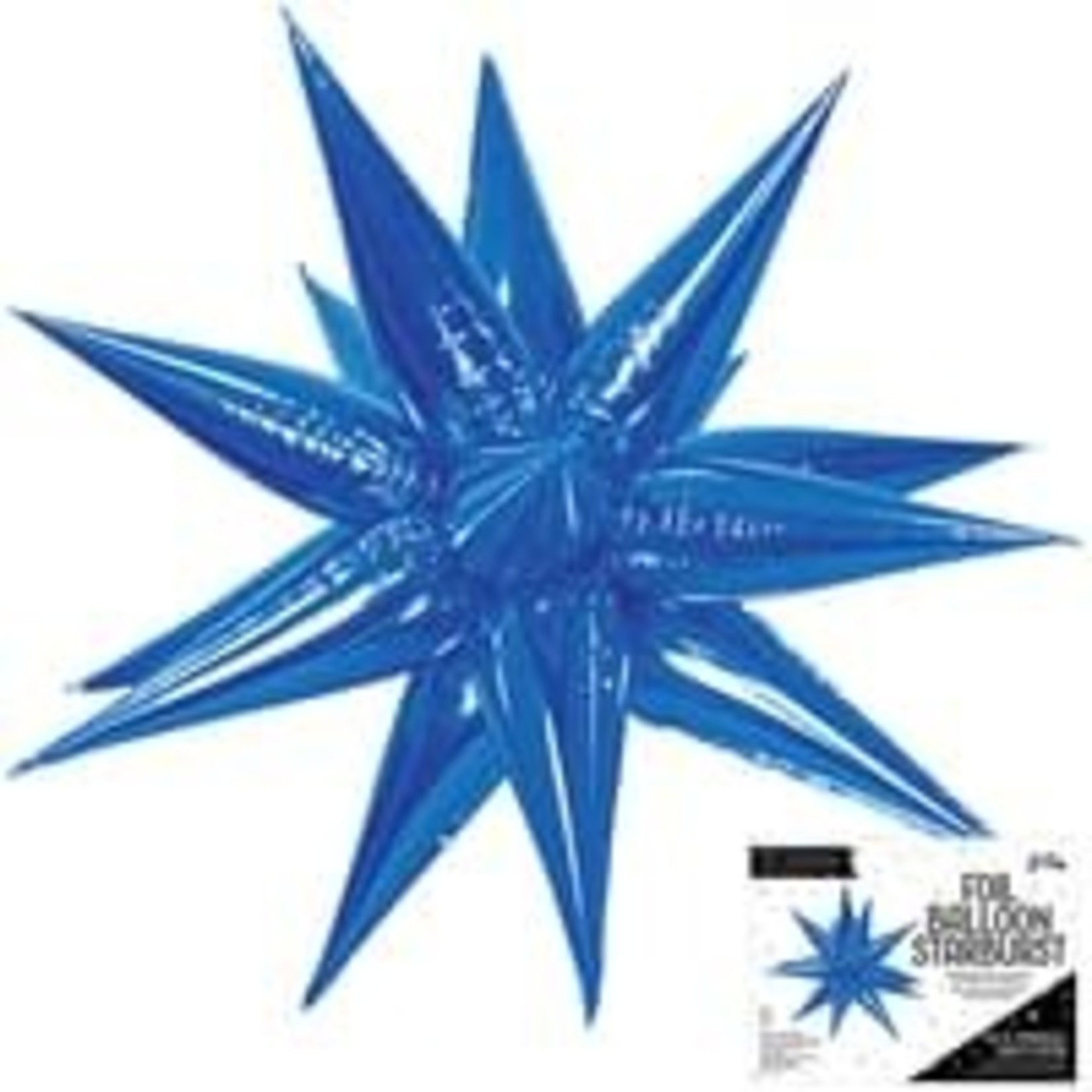 La Fete 26" Blue Starburst Balloon - 1ct. (Air-Fill Only)