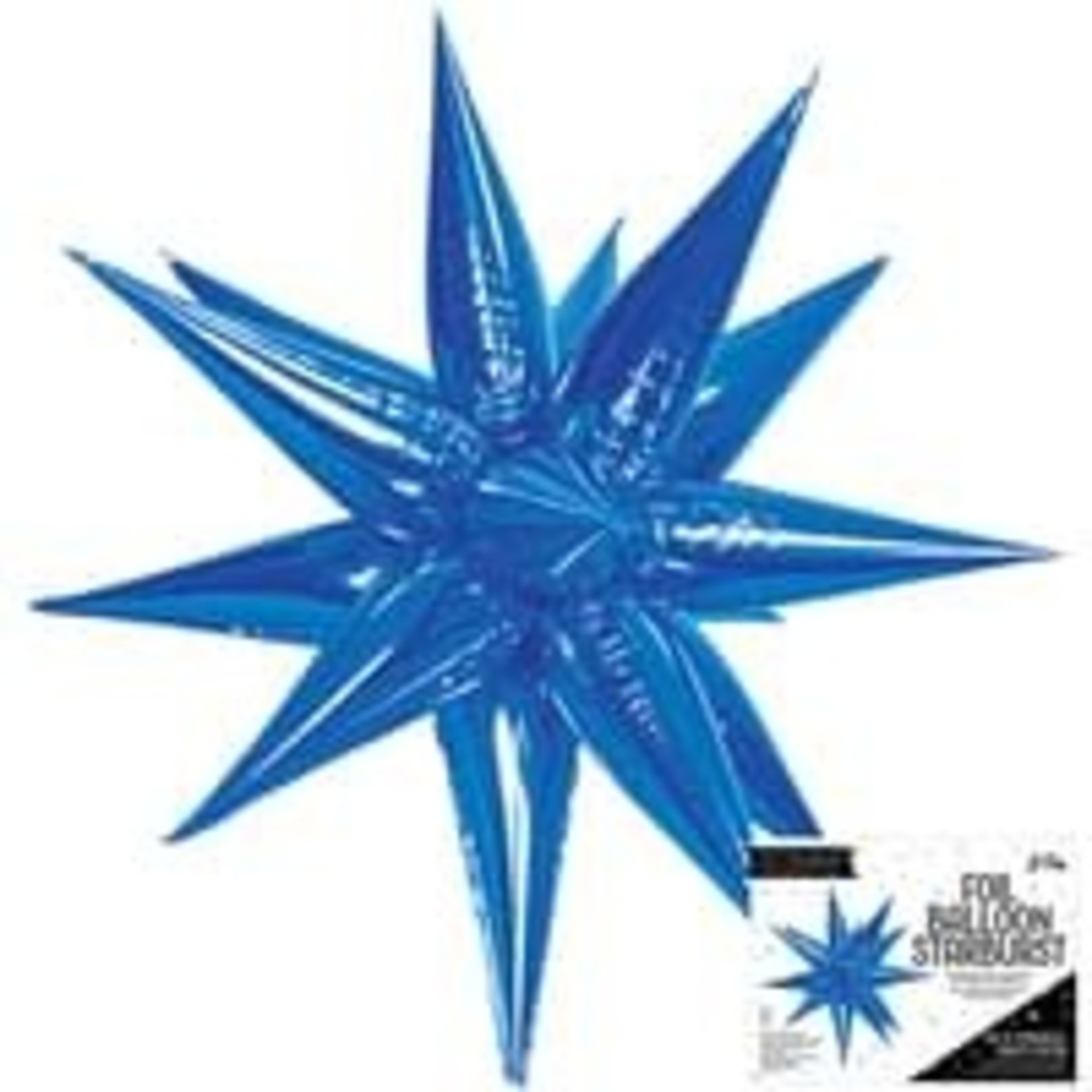 La Fete 40" Blue Starburst Balloon - 1ct. (Air-Filled Only)