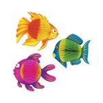 Beistle 8" Tropical Fish Honeycomb Decoration - 1ct.