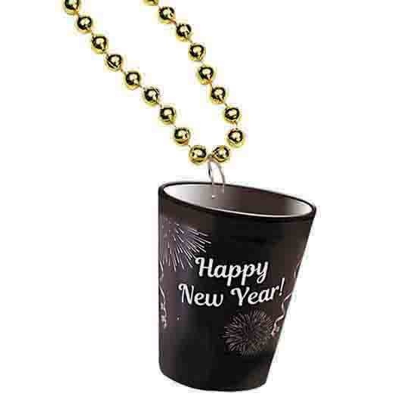 Rubies Happy New Year's Shot Glass Necklace - 1ct.