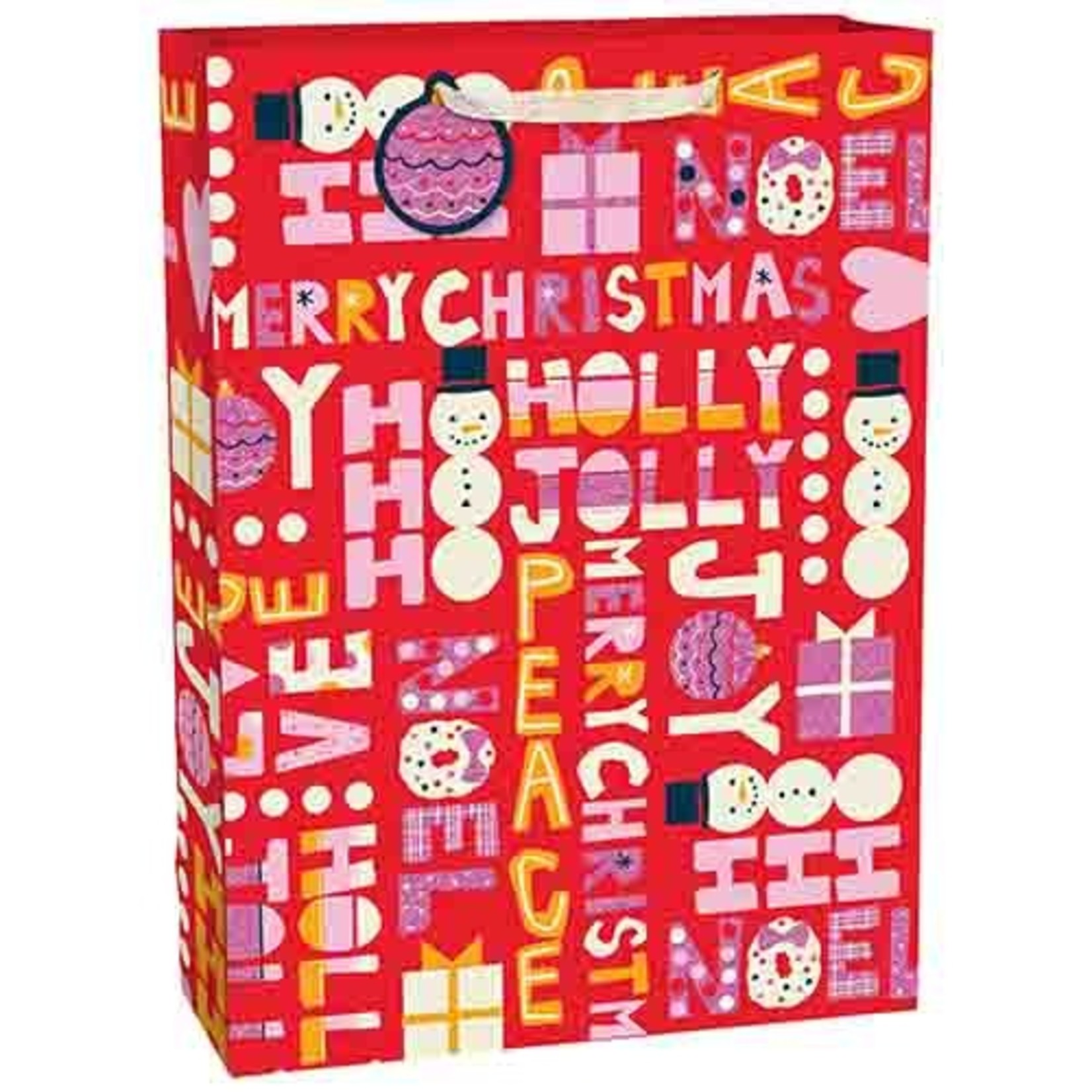 Amscan Jolly Christmas Jumbo Gift Bag - 1ct. (28" x 20" x 7")