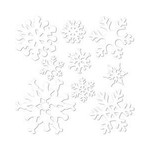 Beistle Snowflake Cutouts - 9ct.  (5" - 12")