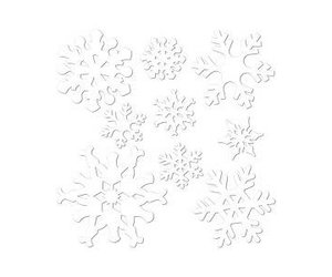 Snowflake Cutouts, (Pack of 12)