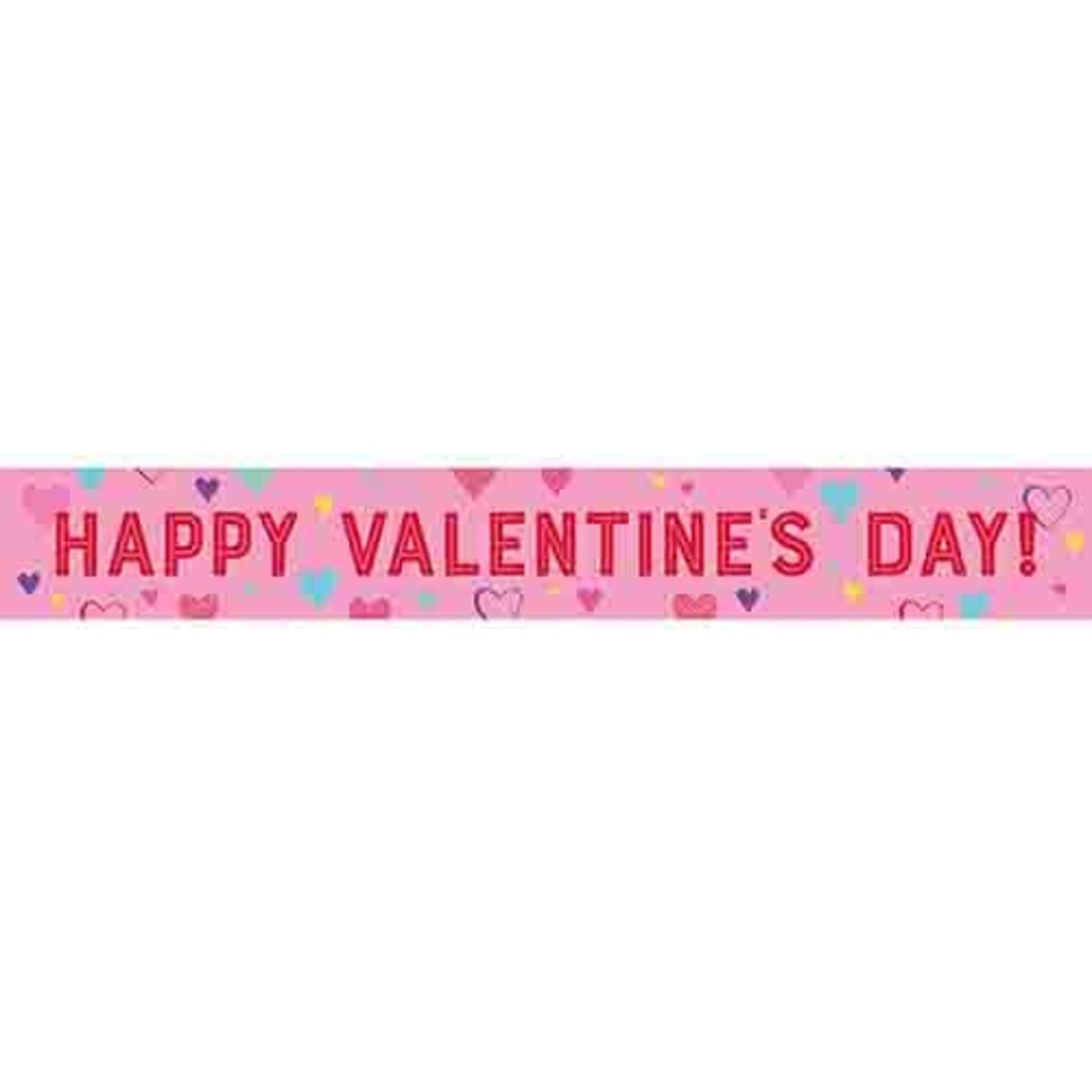 Creative Converting Valentine's Day Foil Banner - 6'